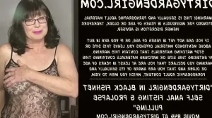 Dirtygardengirl in black fishnet self anal fisting & prolapse pulling