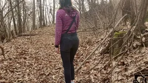 Girl looking for a little place in the woods to give me a nice blowjob