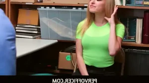 PervOfficer  –  Slutty Teen Only Steals Because She Wants To Be Fucked